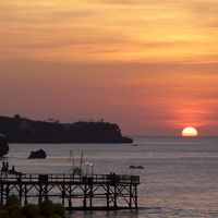 ロックバーから見た夕陽
