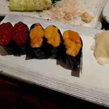 うに520円　いくら280円