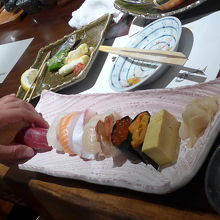 寿司2450円　結構高いものを食べたので一人8000円位