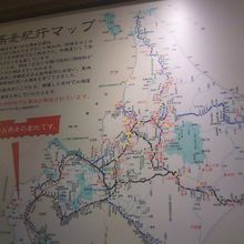 店内にはこんなマップも掲示されています