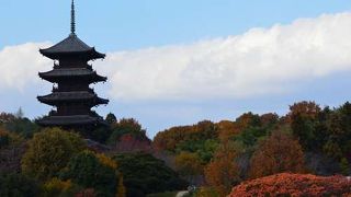 秋晴れの五重塔