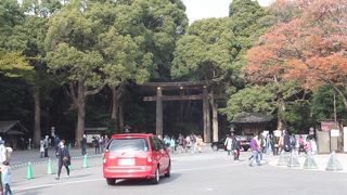 「Tokyo健康ウオーク2014」に参加した際、大鳥居からお参りしました