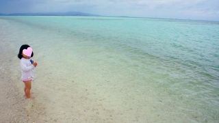 曇りでも綺麗な海