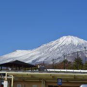 晴れている日は富士山が綺麗に見えます