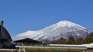 晴れている日は富士山が綺麗に見えます