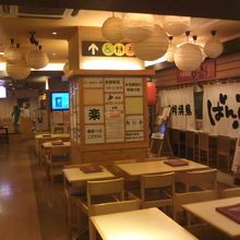 隣の食堂街の様子