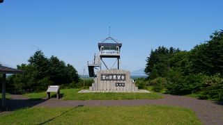 広大な原野と正面の利尻富士がすばらしい