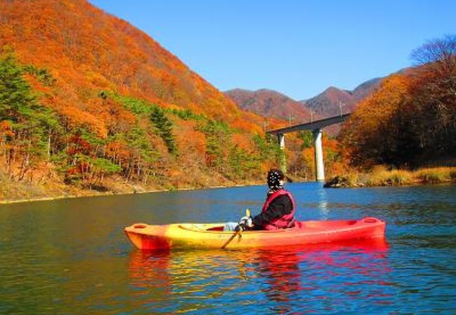 川治温泉でカヤックのプライベートレッスン