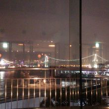 あいにくの雨でしたがそれでも綺麗な夜景でした