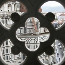 ところどころにある踊り場からの眺め