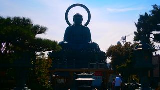 住宅地の中にいきなり大仏が現れます。