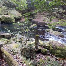 菊池川、菊池渓谷散策道付近