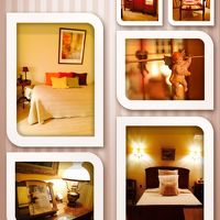 アンティークな家具に囲まれて素敵なお部屋でした。