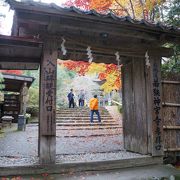 紅葉の神宮寺