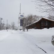 晴れた日には流氷の海岸が見られるはず