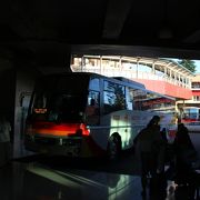 パナウェへの向かうバスがあるターミナル