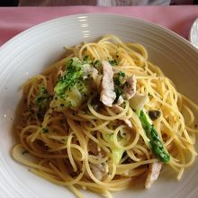 パスタランチのオイルパスタ