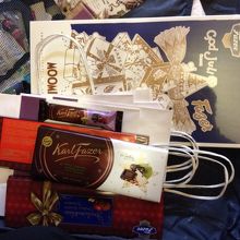 クリスマスフレーバーのチョコ、美味しかったです☆