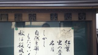 外苑東通りの左門町交差点の東にある曹洞宗のお寺