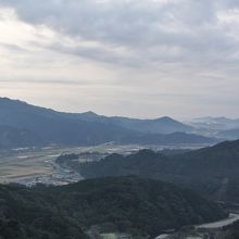 ホテルからの景色　山の中