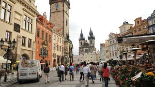 プラハの中心地