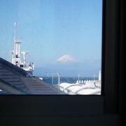 富士山見ながら食事