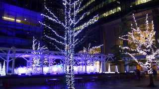 旧新橋停車場のイルミネーション