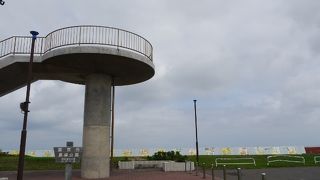 湧別から伸びる砂嘴の先にある展望台