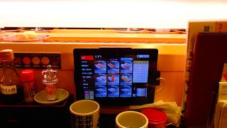 西武の中にある回転寿司屋　美登利