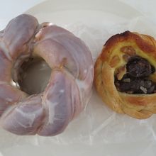 「チョコバウム」￥169と「栗の収穫」￥200