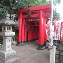 紅い鳥居が誘っているような・・・