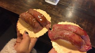 飛騨牛寿司！！！