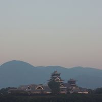 部屋から見える熊本城