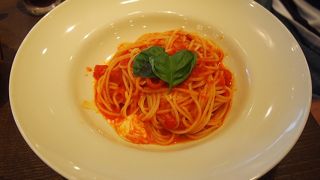 パスタがおいしい！