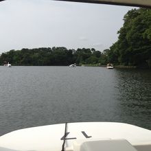 ボートの上から