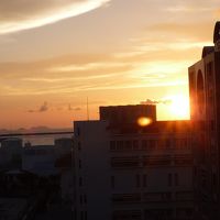 きれいな夕日が見れました