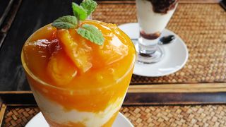 マンゴーパフェがおいしかった