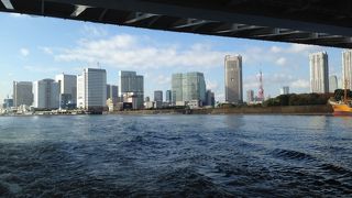 クルーズ船で隅田川を堪能