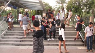 夕方のチャトゥチャック公園駅