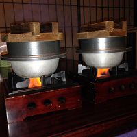 鯛飯がその場で炊き上がります。