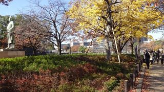 気持ちが良い散歩コース。