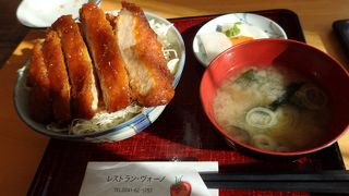 会津田島駅の二階にあるレストラン