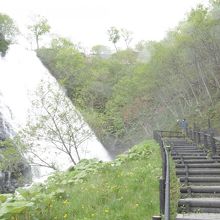 ものすごい水しぶき