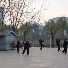 中国のお年寄りは元気です。