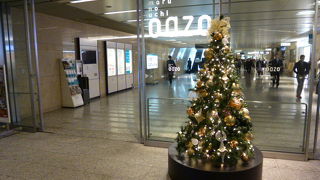 控えめなクリスマスツリーが！