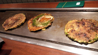 名物のネギ焼きに舌鼓