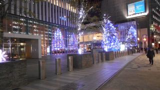 ツリーのライトアップが綺麗でした