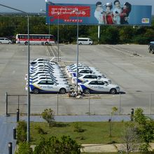 マンダレー空港のTAXI乗り場