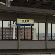 日中は1時間に1本しか新幹線が止まらない不便な駅