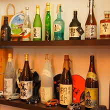 オーナーこだわりの焼酎も